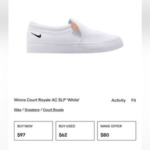 Nike Women's Court Royale Ac Slip On Sneaker